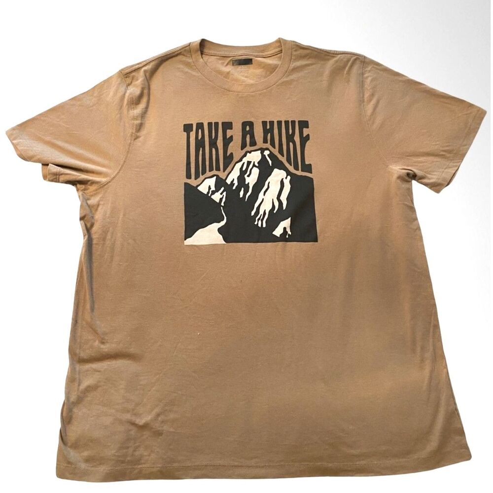 Old Navy Take A Hike Graphic T Shirt Large Men's Large Tee Hiking Gorpcore Indie